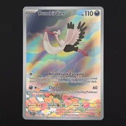 Pokemon TCG Card Bombirdier 219/198 Scarlet & Violet Illustration Rare - LP+ - Image 1