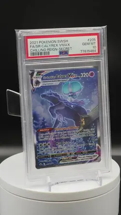 PSA 10 Shadow Rider Calyrex VMAX 205/198 SWSH Chilling Reign Pokemon Card 2021 - Image 2