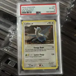Pokemon 2008 Pop Series 7 Latios Holo Card #4/17 PSA 6 - Image 1