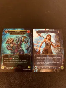 2 Cards - Flesh and Blood High Seas Marvel Cold Foil Swabbie & Marlynn 2 Sided - Image 1