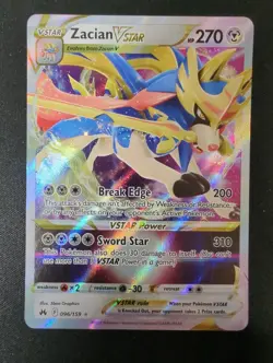 Zacian VSTAR - 096/159 - Crown Zenith Sword & Shield - Pokemon TCG Card- NM - Image 1