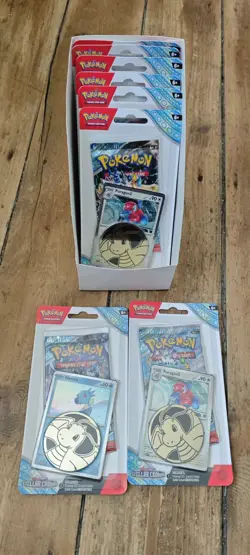 Pokemon Stellar Crown Blister Pack Promo Card And Coin. New Sealed. - Image 1