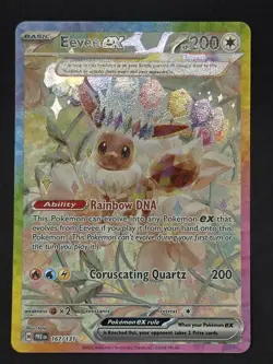 Pokemon TCG Prismatic Evolutions Eevee EX Card 167/131 Sir Potential PSA 10! - Image 1