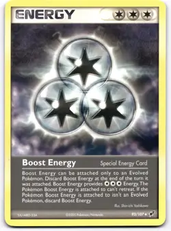 Boost Energy 93/107 Deoxys Pokemon Card Vintage WOTC | LP - Image 1