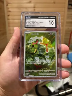 CGC 10 Caterpie 172/165 Illustration Rare Scarlet & Violet 151 Pokemon Card - Image 1