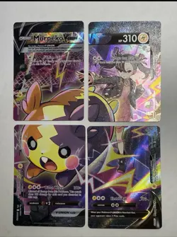 Pokemon Morpeko V-Union 4 Card Set SWSH287 SWSH288 SWSH289 SWSH290 Promo NM/Mint - Image 1