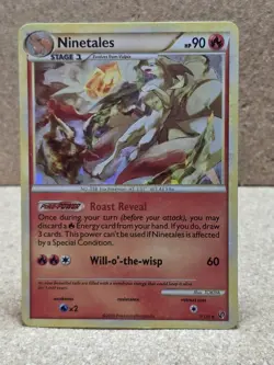 Ninetales 7/123 Holo Rare Heartgold & Soulsilver 2010 - Pokemon Card TCG LP - Image 1