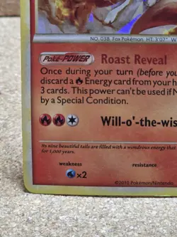 Ninetales 7/123 Holo Rare Heartgold & Soulsilver 2010 - Pokemon Card TCG LP - Image 5