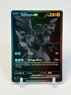Pokemon Zekrom EX Black Bolt 172/086 BWR English TCG Card Near Mint Condition - Image 1