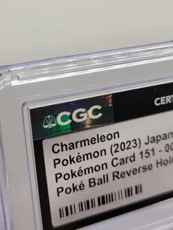 Charmeleon CGC 9 Reverse Pokeball Holo 005/165 Sv2a: Pokemon Card 151 (Japanese) - Image 4