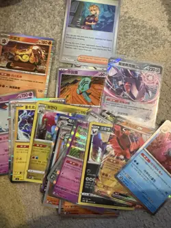 60x Pokemon Cards Korean/Chinese Mix Includes Rare Cards/ Holos & Reverse - Image 1