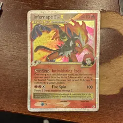 Infernape E4 Lv.X Ultra Rare 108/111 Rising Rivals Holo Pokemon TCG English - Image 1