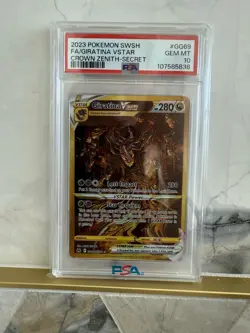 2023 Pokemon SWSH Crown Zenith Giratina VSTAR Galarian Gallery #GG69/GG70 Psa 10 - Image 1
