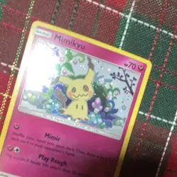 Pokemon TCG Mimikyu SM163 Holo Basic 70 HP 20+ Attack Fairy Card English - Image 2