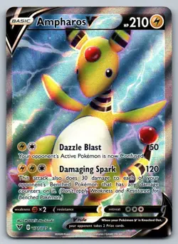 Ampharos V 171/185 Ultra Rare Vivid Voltage Pokemon Holo Near Mint - Image 1