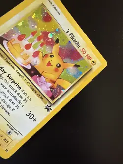 2000 Birthday Pikachu 24 Black Star WOTC Promo 24 Pokemon - Image 4