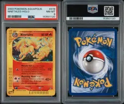 Pokemon Ninetales H19 Aquapolis Holo Rare 2003 English PSA 8 - Image 3