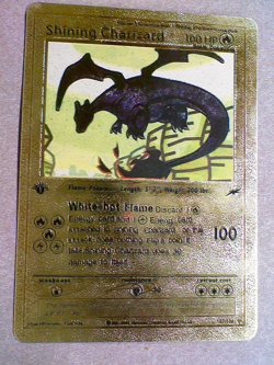 Shining Charizard 107/105 Gold Foil Pokemon Card - Image 1