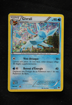 Pokemon "Givrali / Glaceon" 4/12 *Holo* McDonald's 2013 - French - Played - Image 1