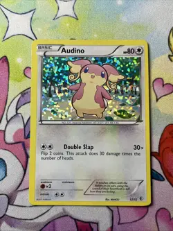 Pokemon TCG Audino McDonalds Promos 12/12 Holo Promo LP - Image 1
