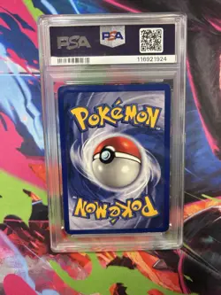Pokemon TCG Base Set Machamp Holo 1st Edition Rare Card 8/102 PSA 5 - Image 3