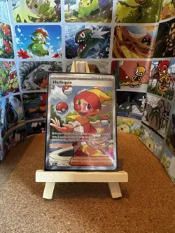 ⚡ Harlequin 163/086 White Flare English Ultra Rare Pokemon Card Full Art 💎 - Image 1
