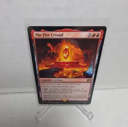 MTG the Fire Crystal Final Fantasy Regular Rare Card NM Legendary Artifact - Image 1