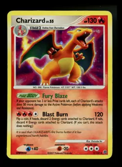#3 Charizard 3/132 Secret Wonders 2007 Holo Rare Pokemon Card TCG - Image 1