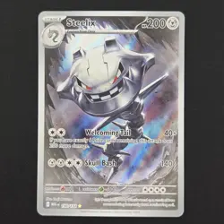 Pokemon TCG Card Steelix 150/132 Mega Evolution Illustration Rare - NM - Image 1
