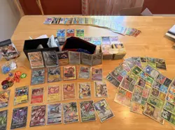 Pokemon Card Lot EX, V, HOLO, REVERSE, BASE SET BULK 100+ BULK MP to HP CARDS - Image 1