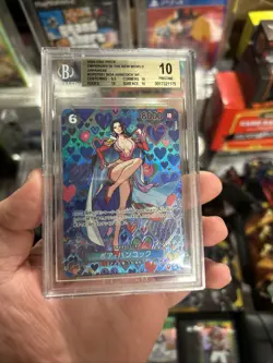 One Piece Card BGS 10 Boa Hancock OP07-051 SR SP Parallel Japanese Pristine! - Image 1