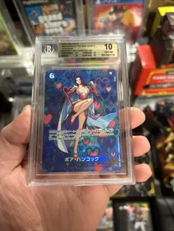 One Piece Card BGS 10 Boa Hancock OP07-051 SR SP Parallel Japanese Pristine! - Image 2