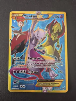 Mewtwo EX 163 BREAKthrough Secret Rare Full Art Card Pokemon TCG - Image 1