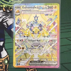 Pokemon TCG Galvantula EX Stellar Crown Holo Card 168/142 Sv07 - Image 1