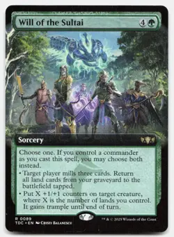 Will of the Sultai (Extended Art) 89 Commander: Tarkir Magic: The Gathering NM - Image 1