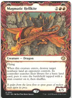 Magmatic Hellkite (Showcase) 301 Tarkir: Dragonstorm Magic: The Gathering NM - Image 1