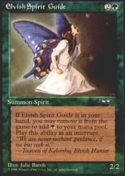 MTG Elvish Spirit Guide, Alliances, Moderately Played, English - Image 1