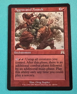 Aggravated Assault - Onslaught - MTG - Magic the Gathering - Image 1