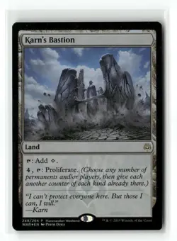 Karn's Bastion 248 Rare War of the Spark Magic: The Gathering Foil Near Mint - Image 1
