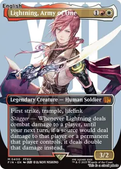 Lightning, Army of One (0400) (Borderless) EN [FIN - 400] - NM TCG MTG - Image 1