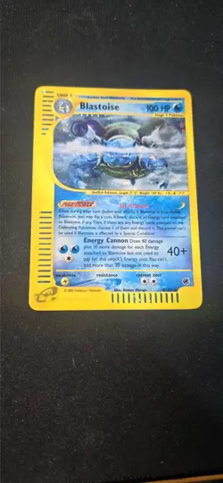 Blastoise 4/165 Expedition 2002 Holo e-Series Pokemon MP+ B - Image 1