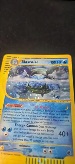 Blastoise 4/165 Expedition 2002 Holo e-Series Pokemon MP+ B - Image 5