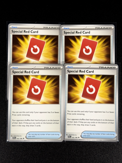 4x Special Red Card 082/086 Set - Pokemon Chaos Rising CRI - NM - Image 1