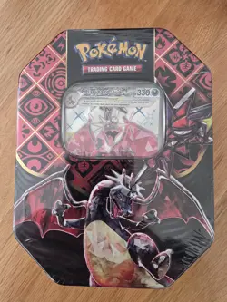 Pokemon TCG Paldean Fates Charizard Tin Brand New Factory Sealed BSP SVP074 - Image 1