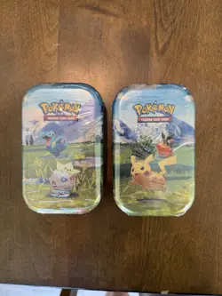 Pokemon Ascended Heroes Mini Tins (2x) - Sealed - New (Pikachu & Totodile) - Image 1