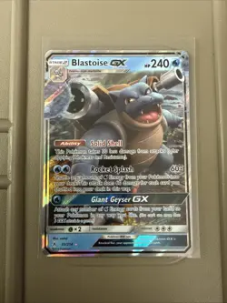 Pokemon Blastoise GX Ultra Rare Holo 240HP 35/214 Unbroken Bonds English - Image 1