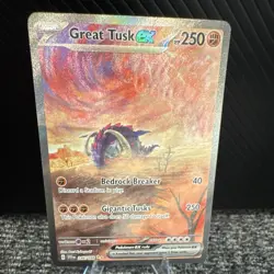 Pokemon TCG Great Tusk ex 246/198 SV01 Special Illustration Rare Full Art Holo - Image 1