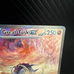 Pokemon TCG Great Tusk ex 246/198 SV01 Special Illustration Rare Full Art Holo - Image 3