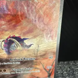 Pokemon TCG Great Tusk ex 246/198 SV01 Special Illustration Rare Full Art Holo - Image 4