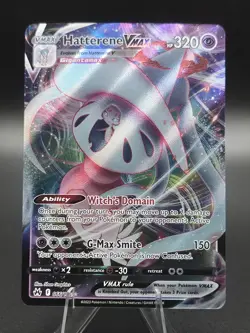 Hatterene VMAX 066/159 SWSH: Crown Zenith Holo Pokemon - NM - Image 1